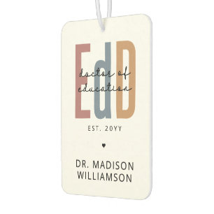 Désodorisant Pour Voiture Diplôme D'Études De L'EdD Personnalisé
