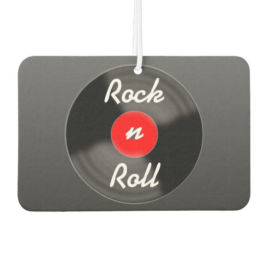 Désodorisant pour voiture disque vinyle rétro (Devant)