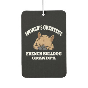 Désodorisant Pour Voiture Don de chien Grand-père français de Bulldog