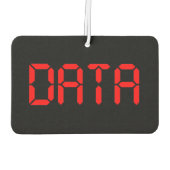 DÉSODORISANT POUR VOITURE DONNÉES NUMÉRIQUES (Dos)
