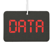DÉSODORISANT POUR VOITURE DONNÉES NUMÉRIQUES (Devant)