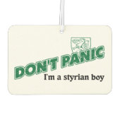 Désodorisant Pour Voiture Don't Panic I'm (Dos)