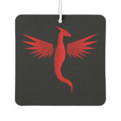 Désodorisant Pour Voiture Dragon rouge géométrique (Devant)