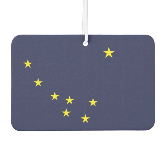 Désodorisant Pour Voiture Drapeau ALASKA - (Devant)