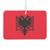 Désodorisant Pour Voiture Drapeau albanais (Dos)