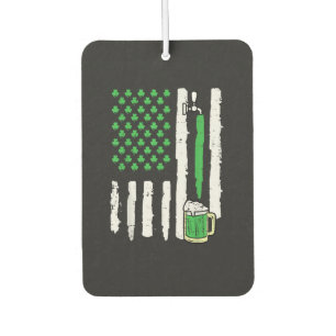 Désodorisant Pour Voiture Drapeau américain de la Saint-Patrick Saint