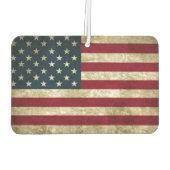 Désodorisant Pour Voiture Drapeau américain Grunge (Dos)