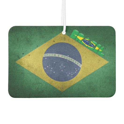 Désodorisant Pour Voiture Drapeau brésilien (Devant)