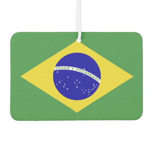Désodorisant Pour Voiture Drapeau brésilien classique (Devant)