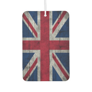 Désodorisant Pour Voiture Drapeau britannique patriotique rustique vintage