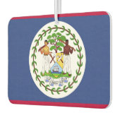 Désodorisant Pour Voiture Drapeau classique de Belize (Gauche)