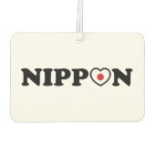 Désodorisant Pour Voiture Drapeau Coeur d'amour Nippon (Dos)