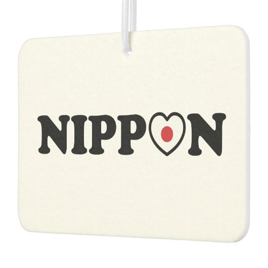 Désodorisant Pour Voiture Drapeau Coeur d'amour Nippon (Gauche)