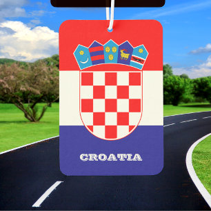 Désodorisant Pour Voiture Drapeau croate Air Freshener, Croatie