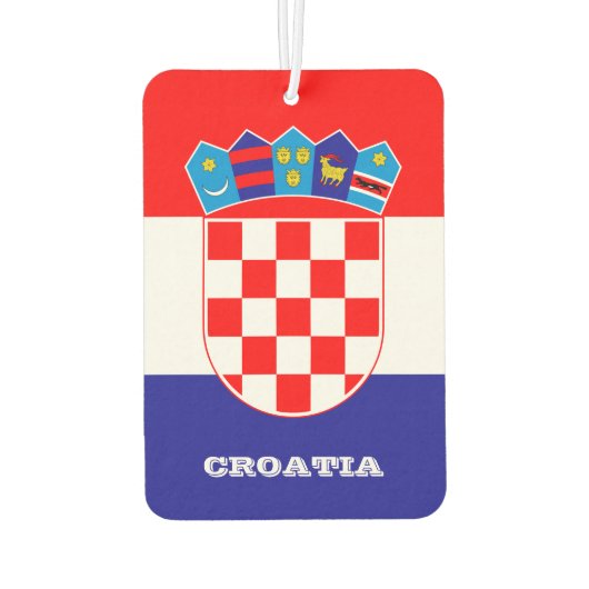 Désodorisant Pour Voiture Drapeau croate Air Freshener, Croatie (Dos)