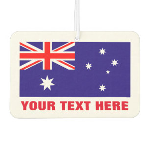 Désodorisant Pour Voiture Drapeau d'air de voiture australien personnalisé