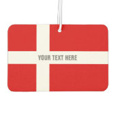 Désodorisant Pour Voiture Drapeau danois personnalisé (Dos)