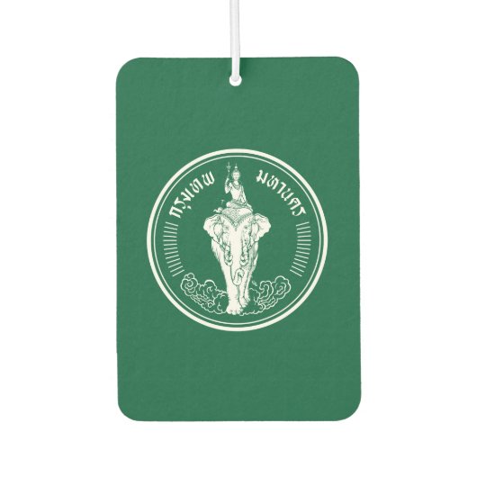 Désodorisant Pour Voiture Drapeau de Bangkok, Thaïlande (Devant)