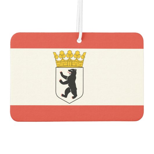Désodorisant Pour Voiture Drapeau de Berlin (Dos)