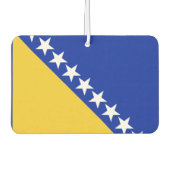 Désodorisant Pour Voiture Drapeau de Bosnie (Devant)