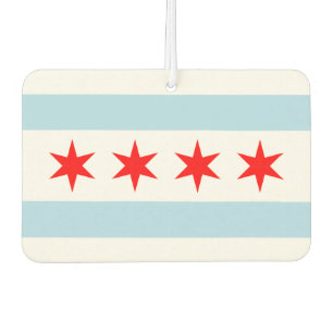 Désodorisant Pour Voiture Drapeau de Chicago, Illinois Buvard de boisson