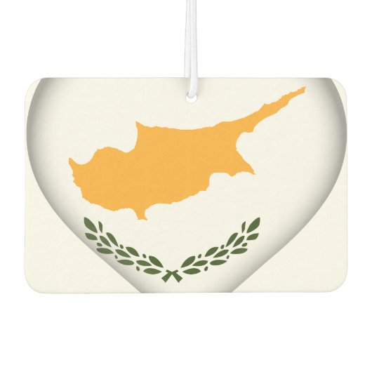 Désodorisant Pour Voiture Drapeau de Chypre (Devant)