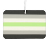 Désodorisant Pour Voiture Drapeau de fierté agender (Dos)