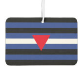 Désodorisant Pour Voiture Drapeau de fierté cuir queer (Dos)