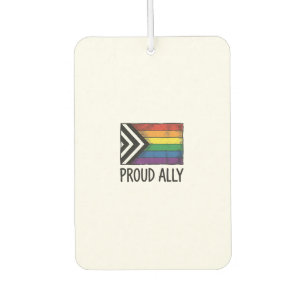 Désodorisant Pour Voiture Drapeau de fierté d'allié fier vecteur t-shirt des