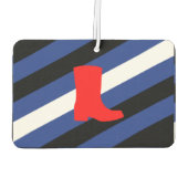 Désodorisant Pour Voiture Drapeau de fierté de bottes (Dos)