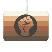 Désodorisant Pour Voiture Drapeau de fierté POC (Dos)