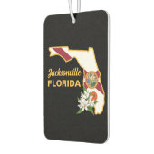 Désodorisant Pour Voiture Drapeau de Floride et Fleur Orange Blossom (Gauche)