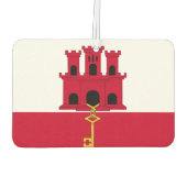 Désodorisant Pour Voiture Drapeau de Gibraltar (Dos)