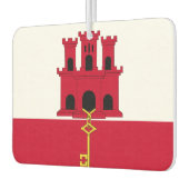 Désodorisant Pour Voiture Drapeau de Gibraltar (Gauche)