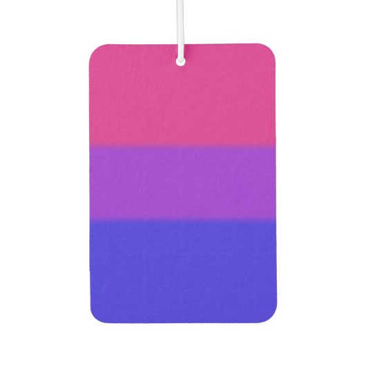 Désodorisant Pour Voiture Drapeau de la fierté bisexuelle tombée (Devant)