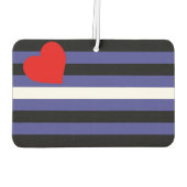 Désodorisant Pour Voiture Drapeau de la Fierté en cuir (Dos)