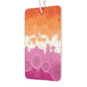 Désodorisant Pour Voiture Drapeau de la fierté lesbienne Abstraite (Gauche)