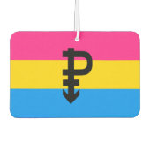 Désodorisant Pour Voiture Drapeau de la fierté Pansexual (Devant)