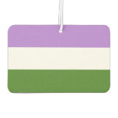 Désodorisant Pour Voiture Drapeau de la fierté queer (Dos)