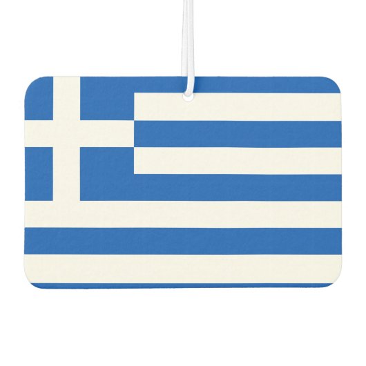 Désodorisant Pour Voiture Drapeau de la Grèce (Devant)