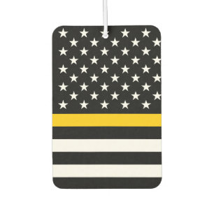 Désodorisant Pour Voiture Drapeau de la ligne d'or fine (États-Unis)