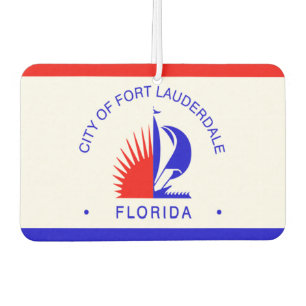 Désodorisant Pour Voiture Drapeau de la ville de Fort Lauderdale