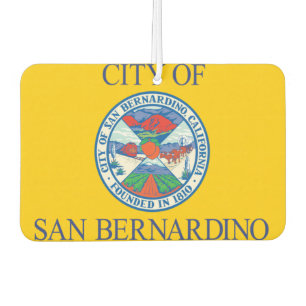 Désodorisant Pour Voiture Drapeau de la ville de San Bernardino