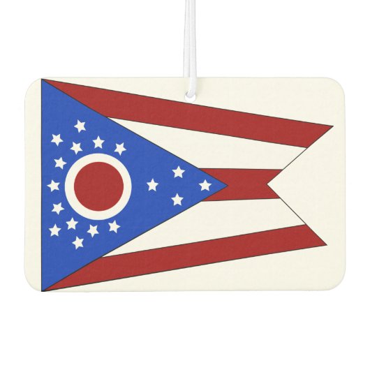Désodorisant Pour Voiture Drapeau de l'Ohio (Devant)