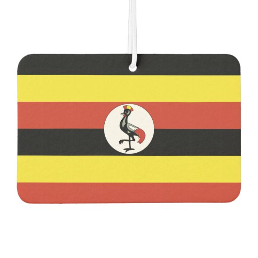 Désodorisant Pour Voiture Drapeau de l'Ouganda (Devant)