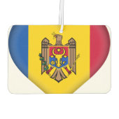 Désodorisant Pour Voiture Drapeau de Moldova (Dos)