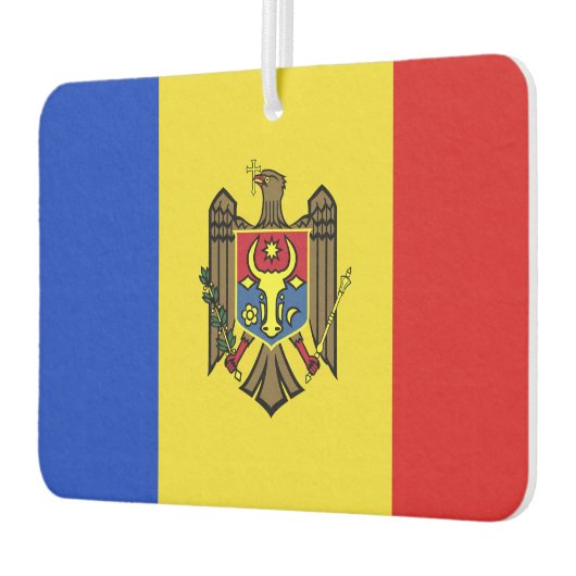 Désodorisant Pour Voiture Drapeau de Moldova (Gauche)