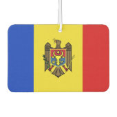 Désodorisant Pour Voiture Drapeau de Moldova (Devant)