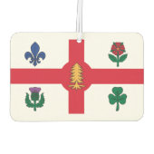 Désodorisant Pour Voiture Drapeau de Montréal (Québec) (Dos)