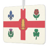 Désodorisant Pour Voiture Drapeau de Montréal (Québec) (Gauche)